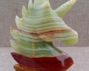 Unicorn - Hand-carved GORGEOUS Magical Sculpture of Onyx Stone