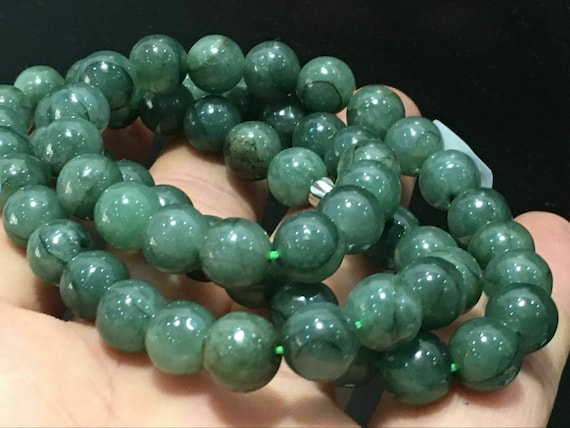 Forest Green Dark Oily Jadeite Jade Grade A Certi… - image 1