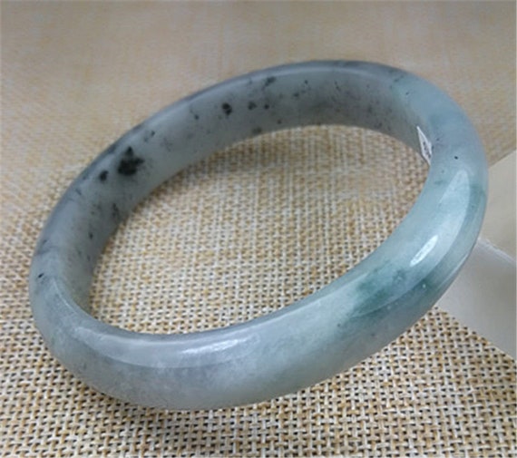 57mm Icy Lavender Gray 57mm Type A Jadeite Jade B… - image 1