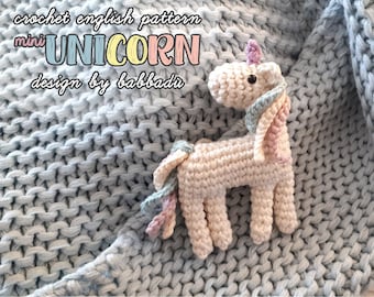 MINI UNICORN Crochet Pattern Amigurumi. Unicorn Crochet Tutorial.