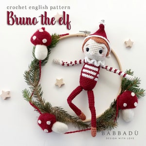 BRUNO THE ELF Crochet English Pattern. Amigurumi tutorial. Crochet tutorial.