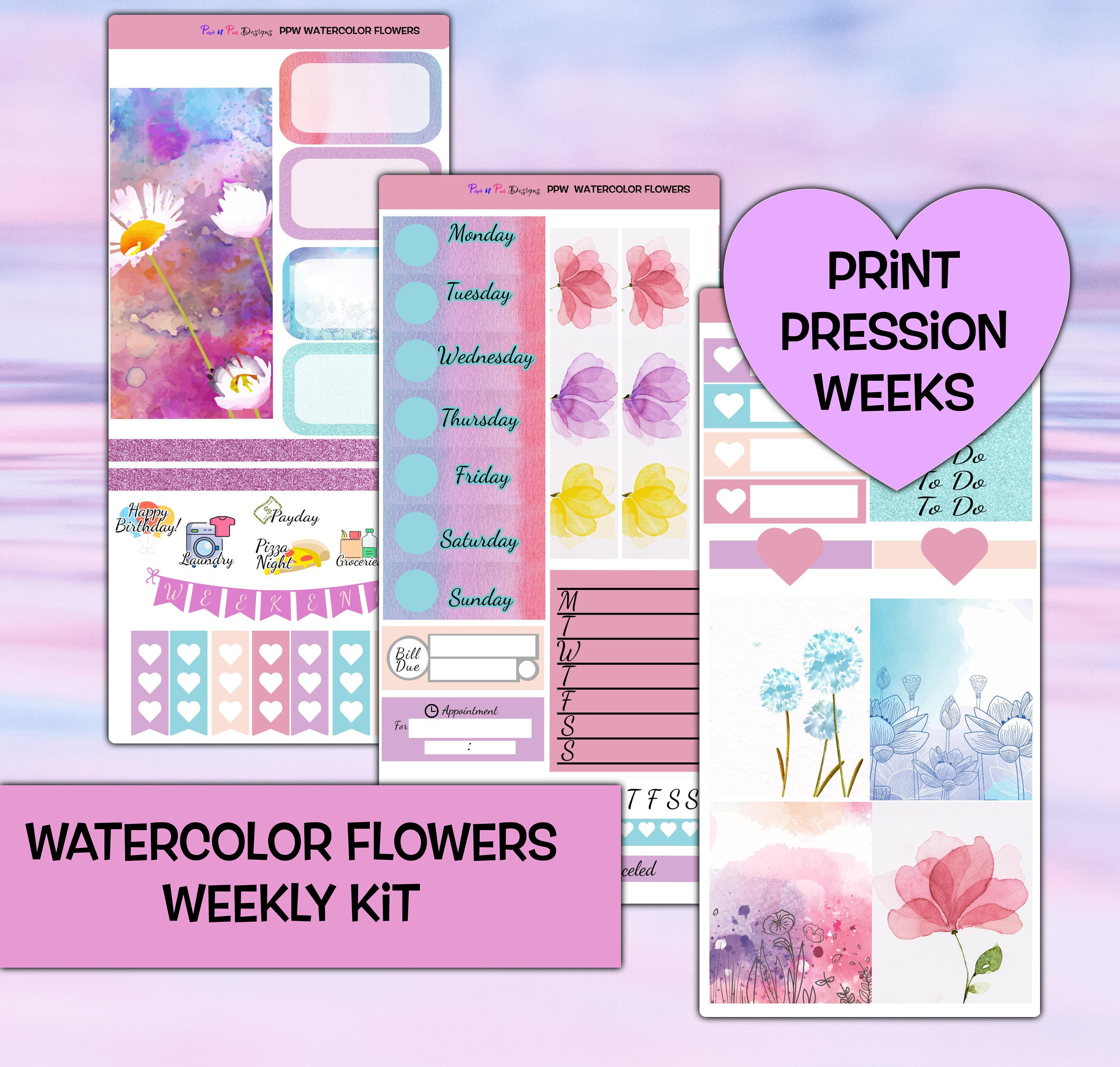 Botanical Planner Stickers