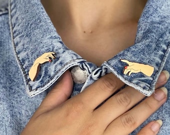 Wooden pins: Michelangelo