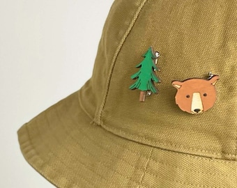 Wooden pins: Bear