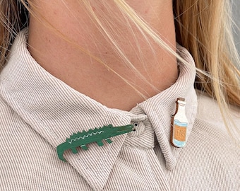Wooden pins: Crocodile Tears