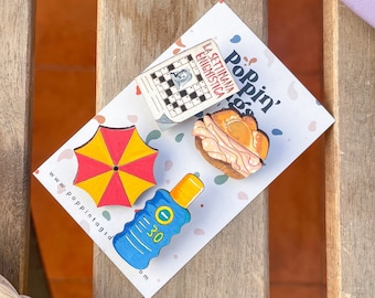 Pins set: Italian summer on the beach