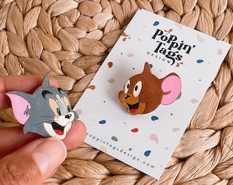 Wooden pins set: Tom & Jerry