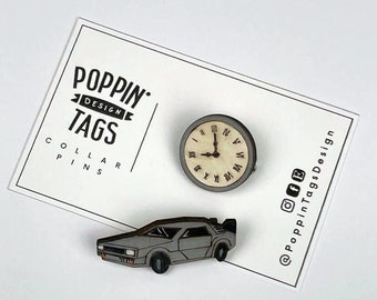 Collar pins: BACK 2 THE FUTURE
