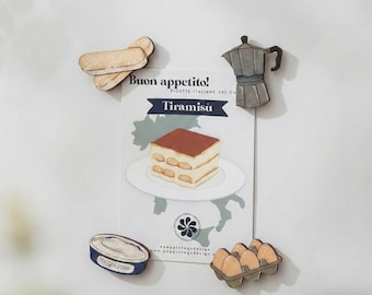 Magnets set: Italian Recipes