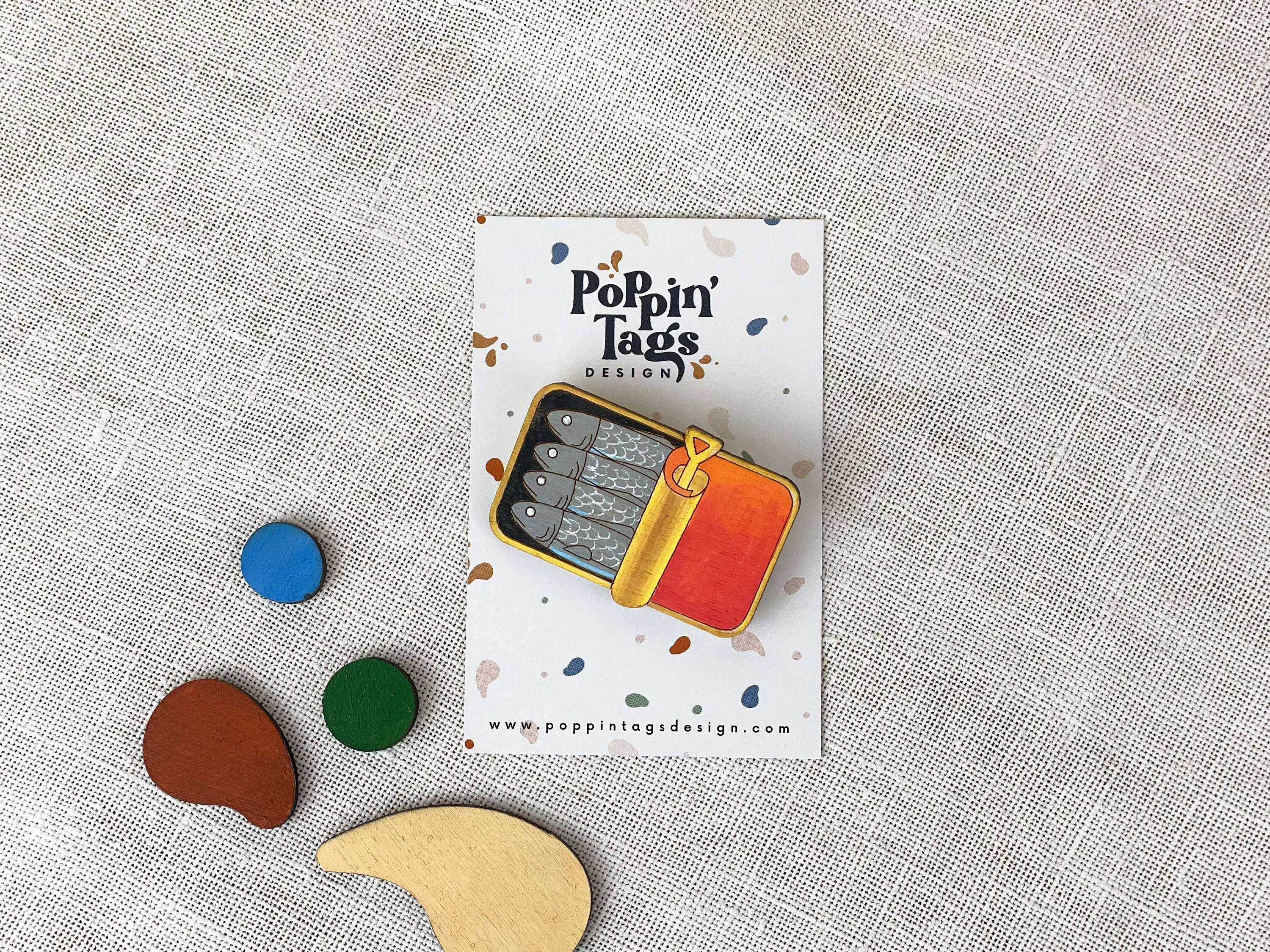 Wooden pin: Canned Sardine