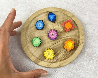 Wooden pins: Chakra