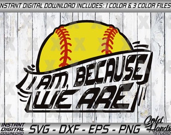 Softball Svg, Dxf, Eps, Png, Jpg Digital Download