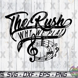 Band Rush Svg, Dxf, Eps, Png, Jpg Digital Download