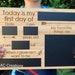 READY TO POST! - First Day of School Board - Laser Engraved Bamboo with Chalkboard sections - Design 3 