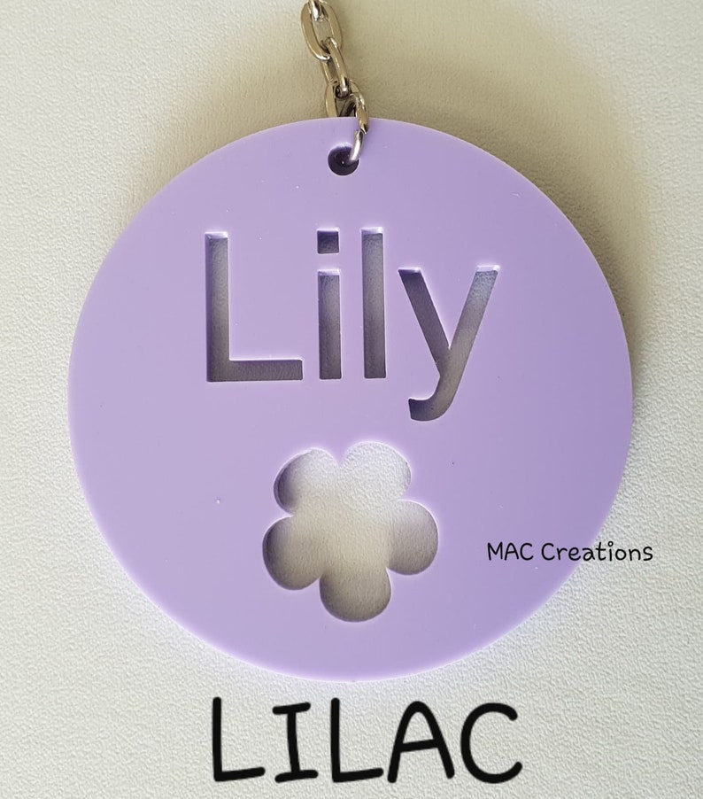 School Bag Tags / ANY DESIGN/ Custom Bag Tags / Acrylic Name Etsy
