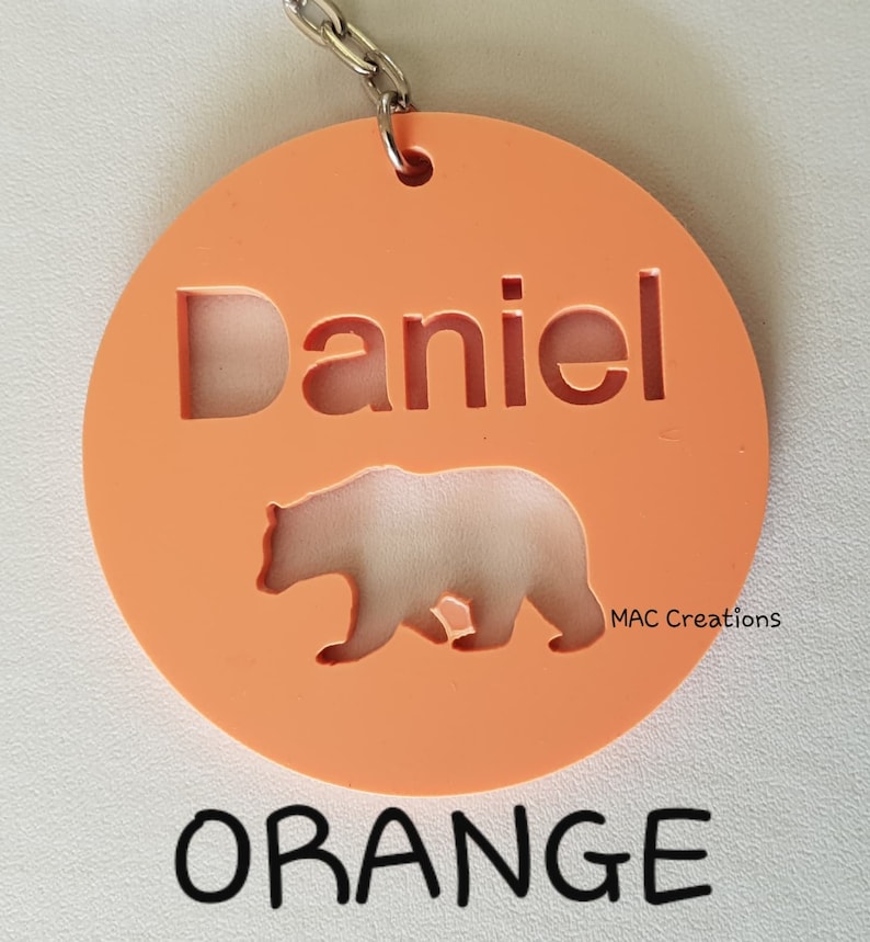 School Bag Tags / ANY DESIGN/ Custom Bag Tags / Acrylic Name Etsy