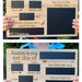 Double Sided - First Day/Last Day School Board - Laser Engraved Bamboo with Chalkboard sections - Design 3 