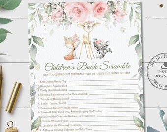 Children's Book Scramble Game INSTANT DOWNLOAD Mermaid | Etsy