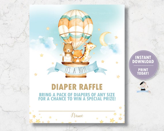 diaper hot air balloon