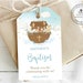 Noah's Ark Thank You Favor Tags Printable EDITABLE - Etsy Australia