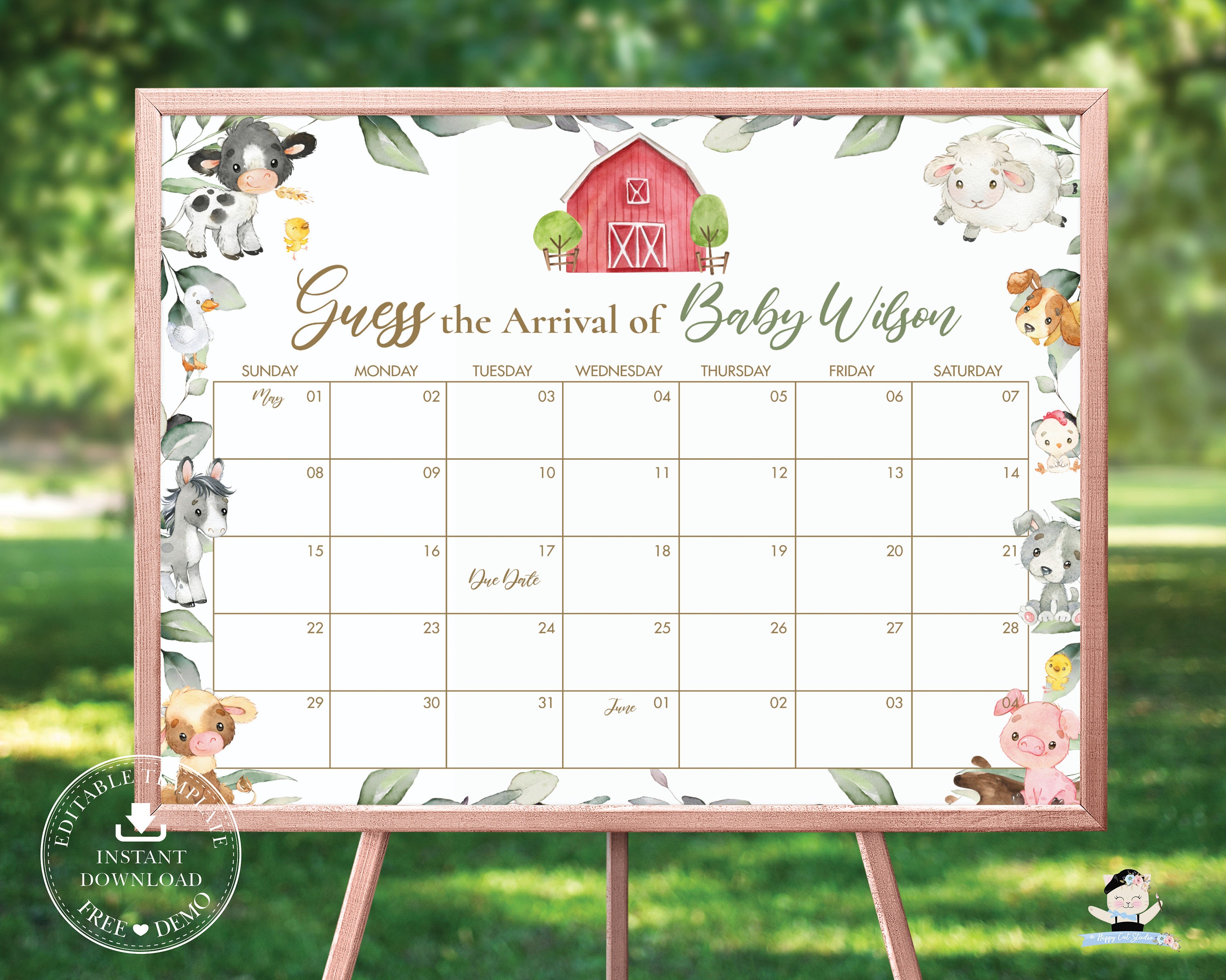 Farm Girl Calendar - Etsy