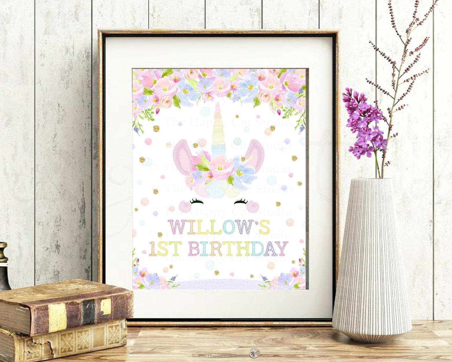 Unicorn Invitation EDITABLE TEMPLATE Unicorn 1st Birthday | Etsy