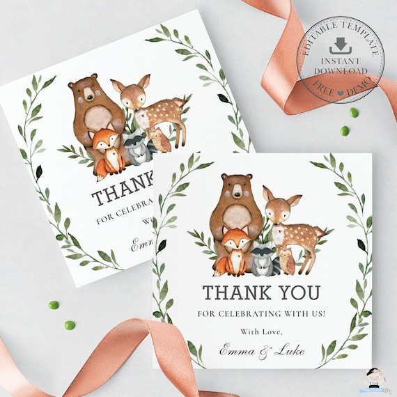 Personalized Thank you Favor Tags