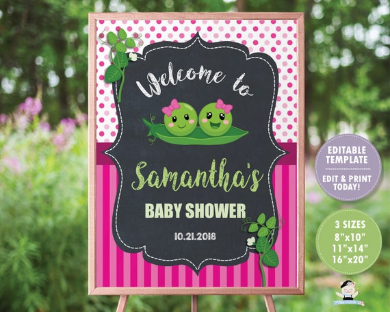 two peas in a pod baby shower decorations