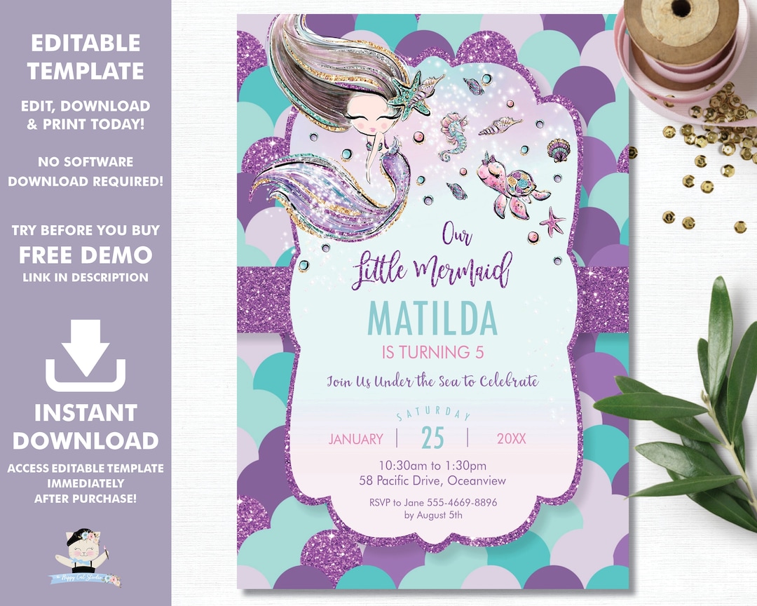 mermaid-invitation-mermaid-birthday-instant-download-little-mermaid-printable-under-the-sea-invite-pool-diy-pdf-editable-template-mt2-etsy