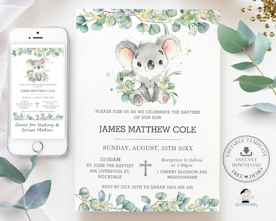 Livre d'or: Bébé Koala Rose| Anniversaire, fille, Baptême, Baby Shower,  Naissance, Nouveau-né, fête prénatale | 100 pages à remplir | Eucalyptus