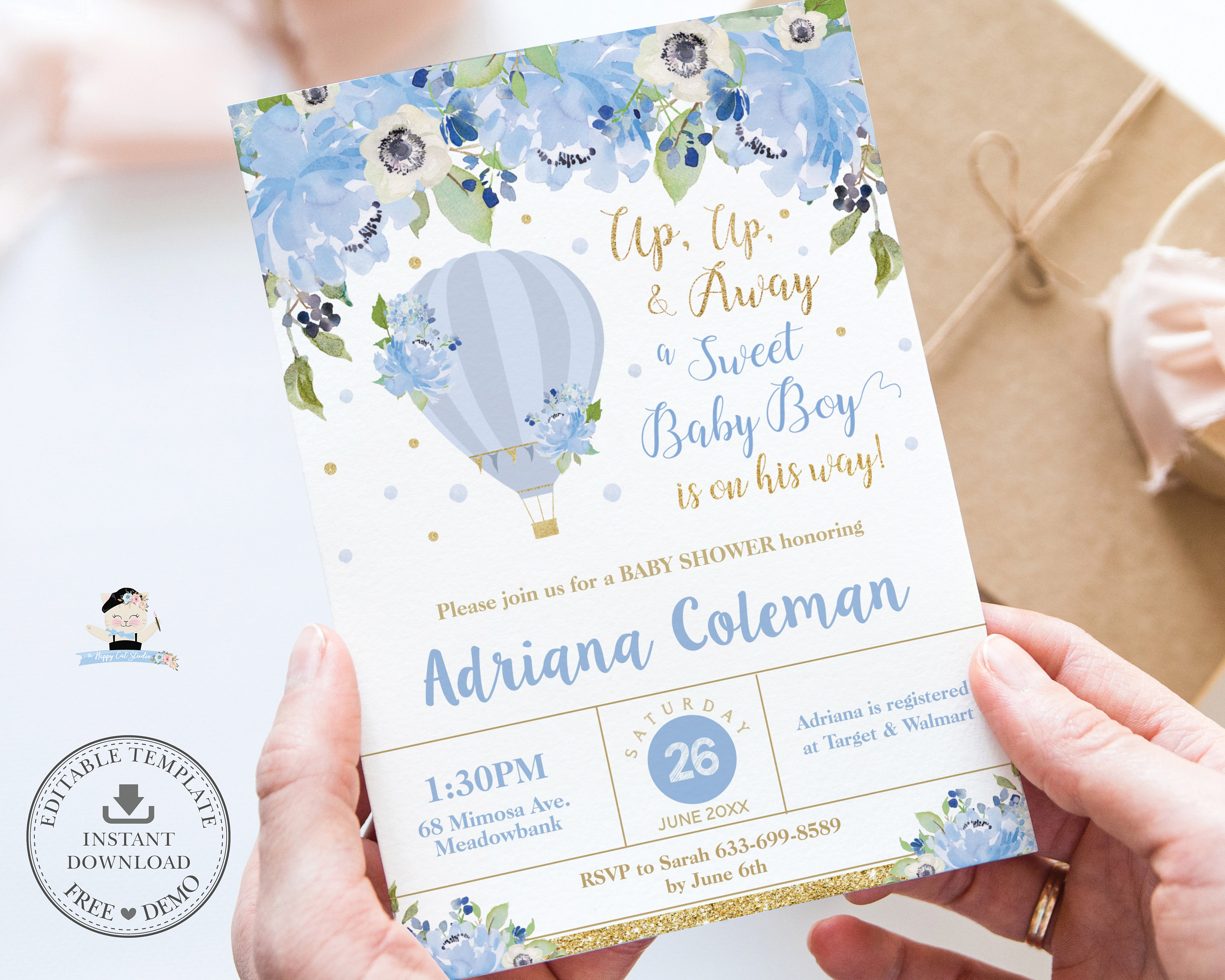 Free Printable Baby Boy Shower Invitation Templates