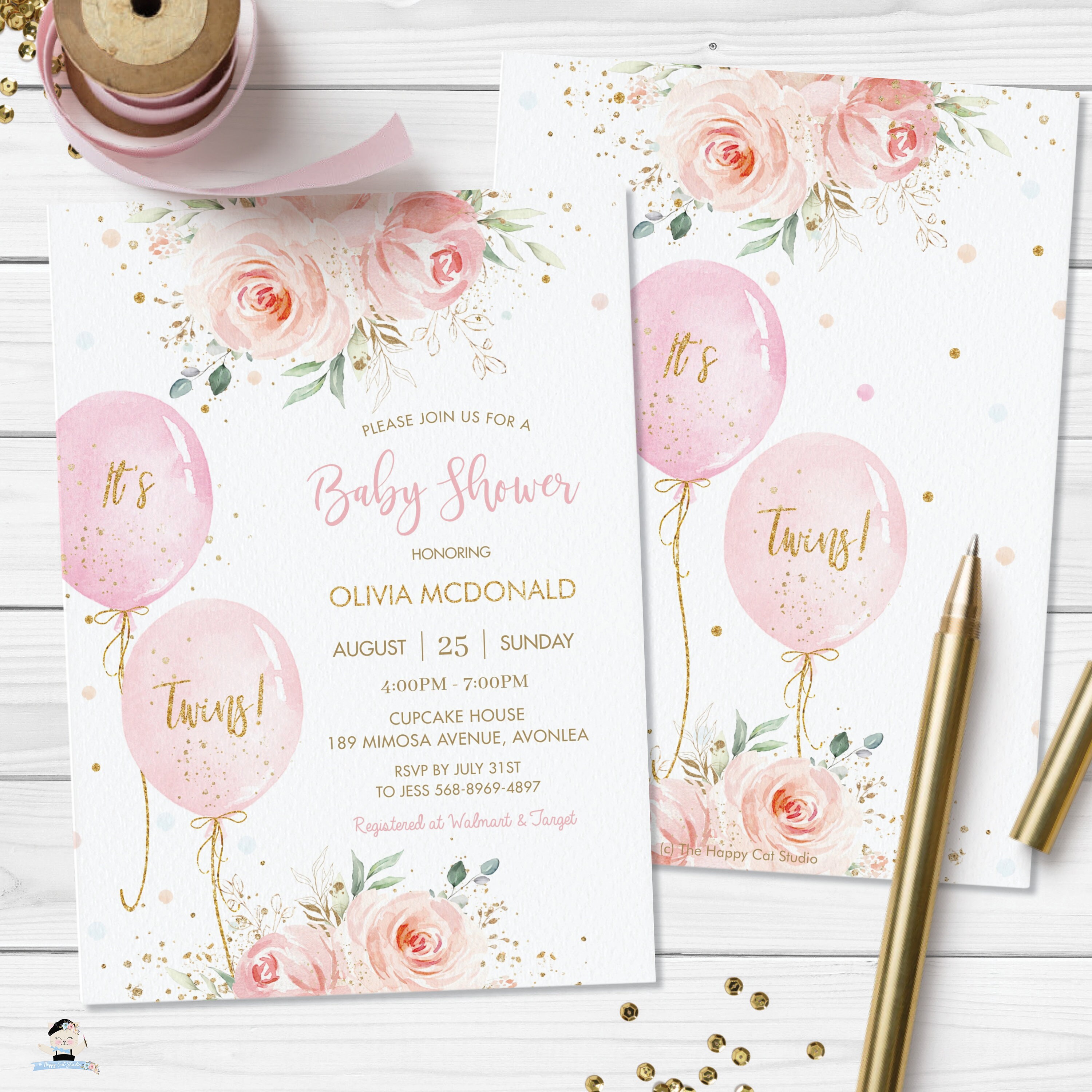 Wildflower Bliss Invitation Set - 25 Watercolor Floral Cards With Envelopes And Stickers For Weddings, Showers, Birthdays, And Dinner Parties, 5 X 7 Inch