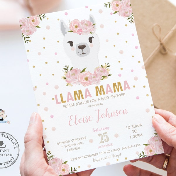 Llama Baby Shower - Etsy