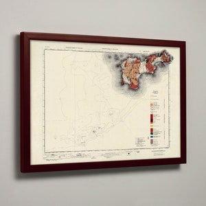 Tiree Old Geological Map | Kilmoluag, Balemartine, Middleton