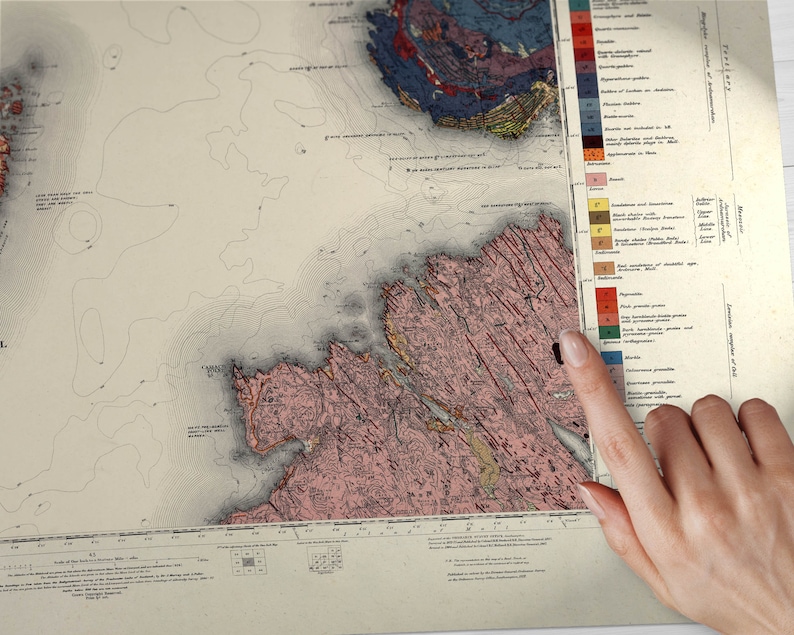 Mapa geológico de Old Coll / Clabhach,Arinabost,Arnabost,Arinagour,Acha ...