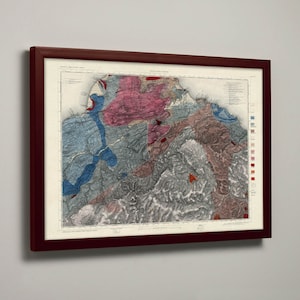 Haddington Old Geological Map | Lennoxlove, Bolton, Haddington