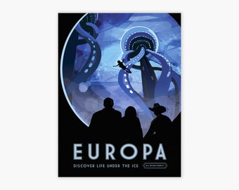 Póster Europa / NASA Visiones del Futuro Impresión, Decoración del Hogar con Turismo Espacial Póster Europa Giclée de la NASA y el Laboratorio de Propulsión a Chorro