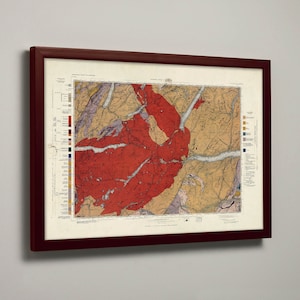 Rannoch Old Geological Map | Dunan, Tigh Na Cruaiche, Tigh Na Cruach