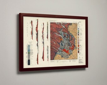 Assynt Old Geological Map | Corrykinloch, Inch Na Damff, Inchnadamph