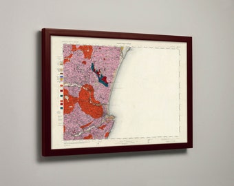 Map of Aberdeen } Aberdeen, Torrey, Torry Geology