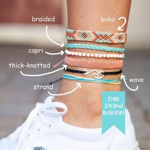 Custom Anklet ~free strand bracelet with every order~