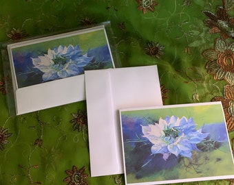 NIGELLA Note Cards (3 Pack) of Reproduction of My Original Painting