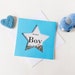 Blue Birthday Boy Star Card, Star Card for Birthday Boy - Etsy