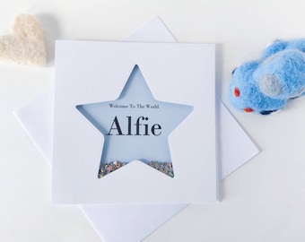 Carte personnalisée pour bébé garçon, c'est une carte de garçon