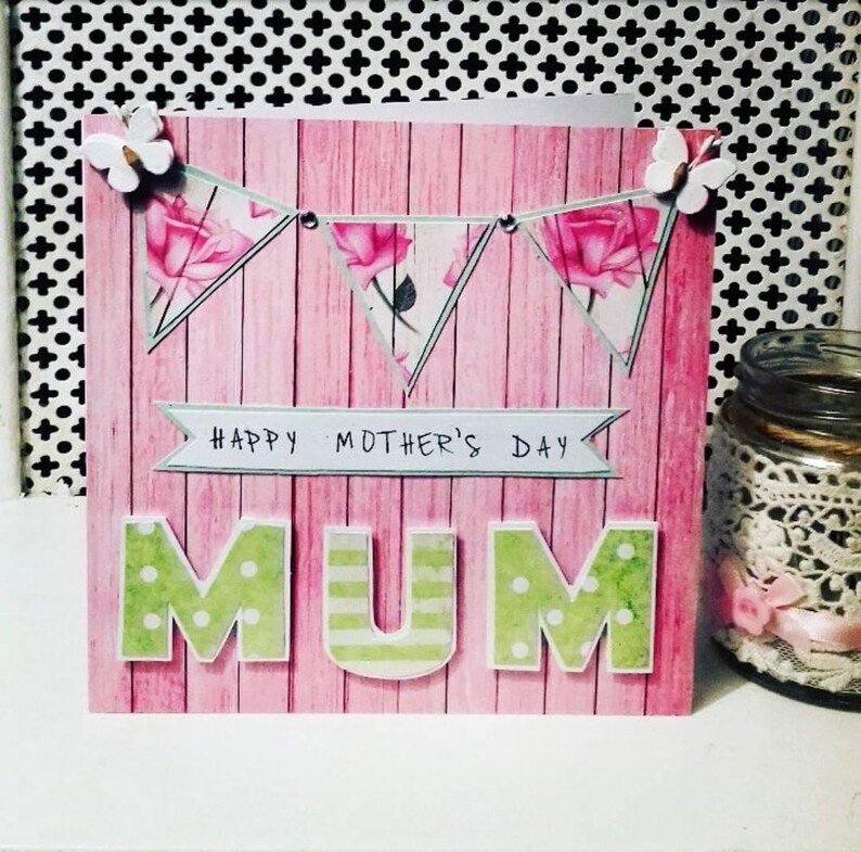 Mother's day card Happy mother's day card for mum Etsy