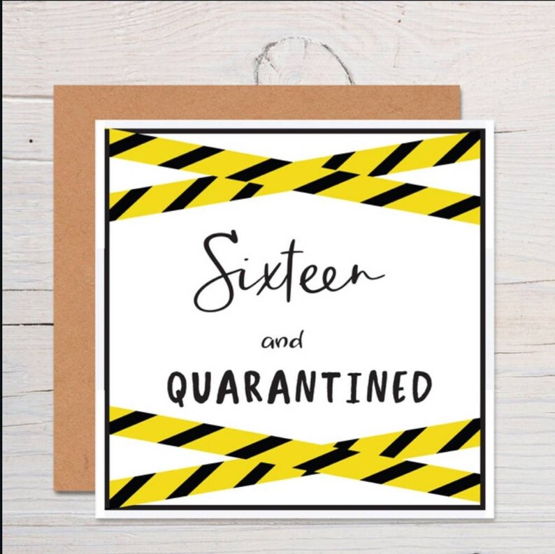 Download Quarantine birthday card 18th birthday lockdown card | Etsy