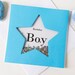 Blue Birthday Boy Star Card, Star Card for Birthday Boy - Etsy