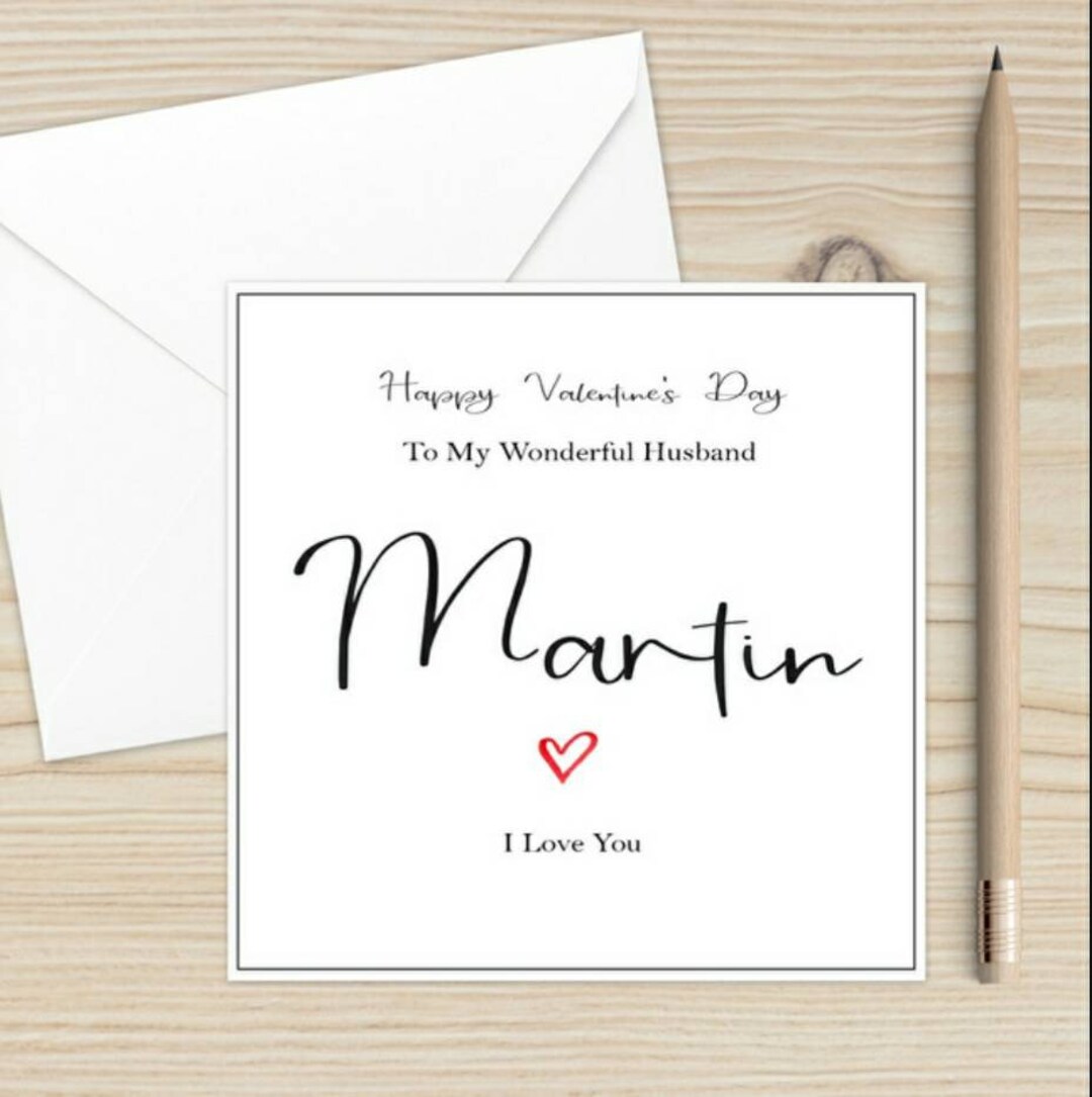 Printable Husband Valentine Card - Etsy