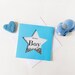 Blue Birthday Boy Star Card, Star Card for Birthday Boy - Etsy