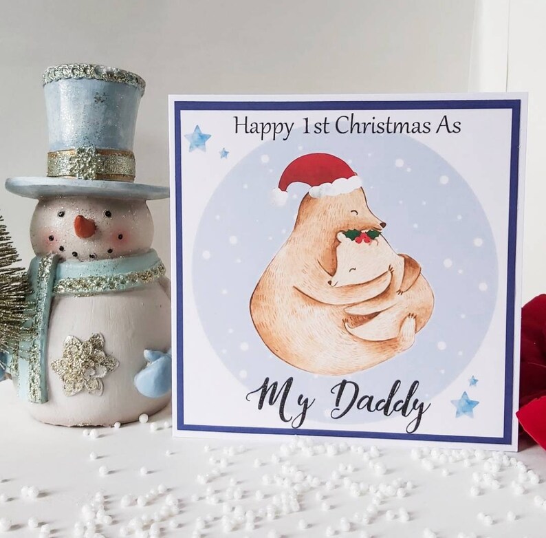 1st Christmas as my daddy card 